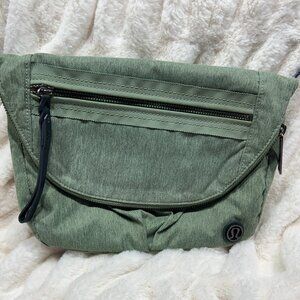 lululemon All Night Festival Bag 5L - Grey Sage & Orange Crossbody